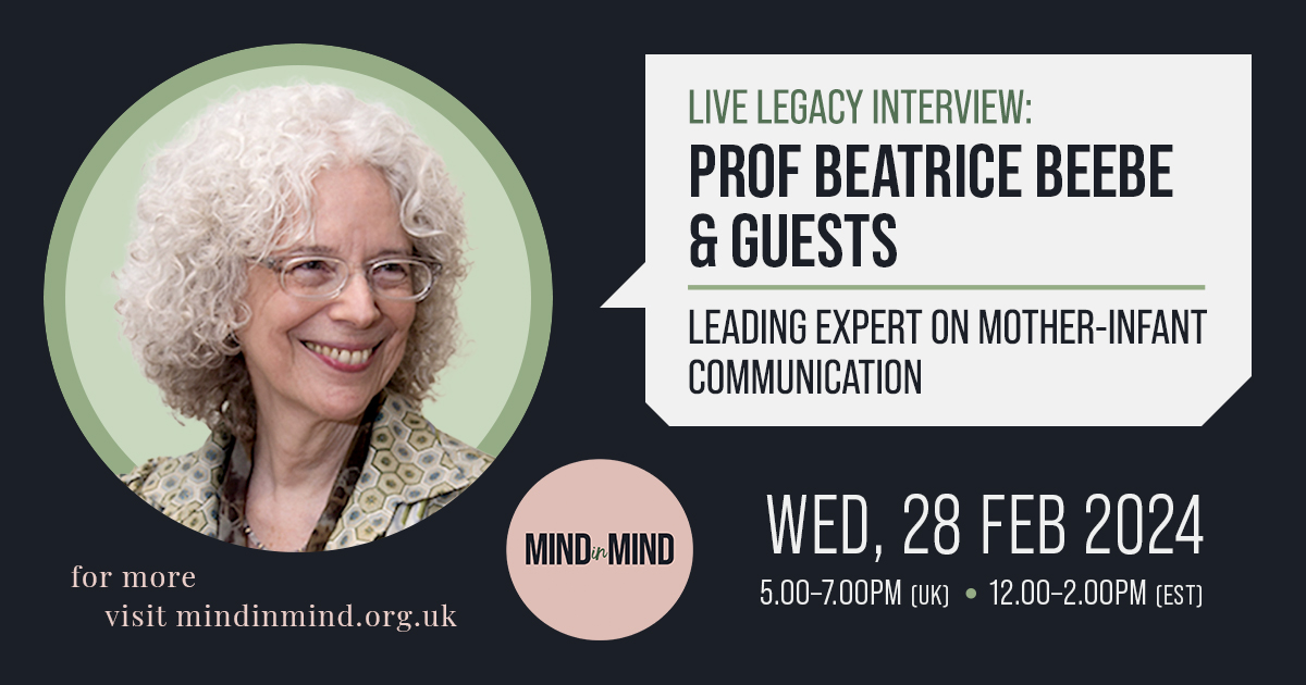 Prof Beatrice Beebe - LIVE Legacy Interview Feb 28, 2024 - Advert