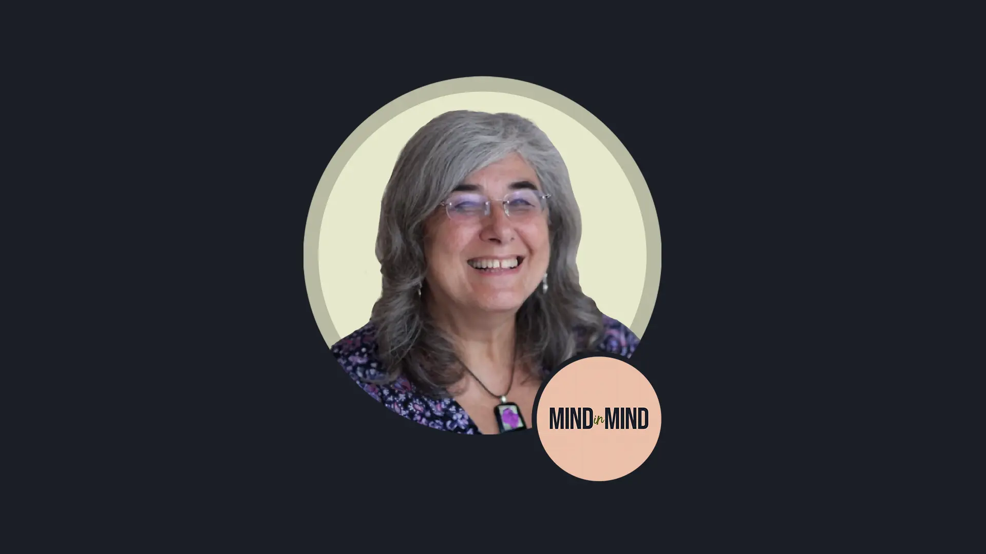 Dr Valerie Sinason photo in green circle background with MINDinMIND logo